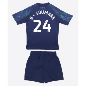 Leicester City Boubakary Soumare #24 Udebanetrøje Børn 2025-26 Kortærmet (+ Korte bukser)